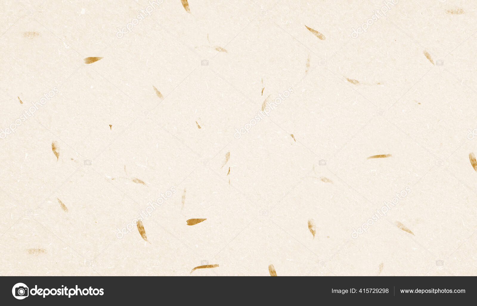 Pale Yellow Mulberry Paper Leaf Texture Background Handmade Paper